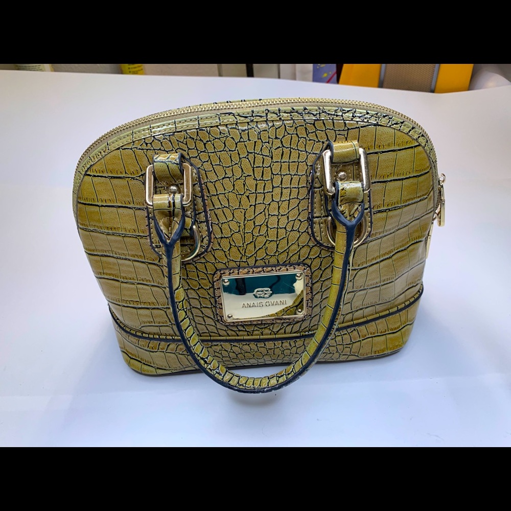 Anais Gvani Croc embossed handbag